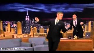 Martin Freeman dancing on Jimmy Fallon