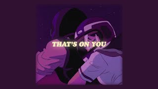 Video thumbnail of "that's on you - rei ami (lyrics)"
