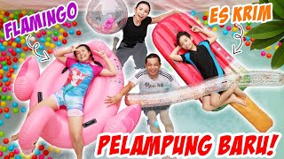 SERU !!! MAIN PELAMPUNG BARU di KOLAM RENANG BIKINAN SENDIRI DEPAN RUMAH |Vlog Lucu| CnX Adventurers