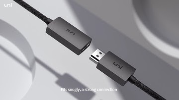 Desk setup accessory 2021 | uni USB-C to HDMI adapter for MacBook Pro, MacBook Air, iPad Pro...