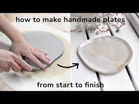 Easy Handmade Plate Tutorial  How to make plates at home