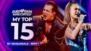 Eurovision 2026: 1st Rehearsals | Semi Final 1: My Top 15