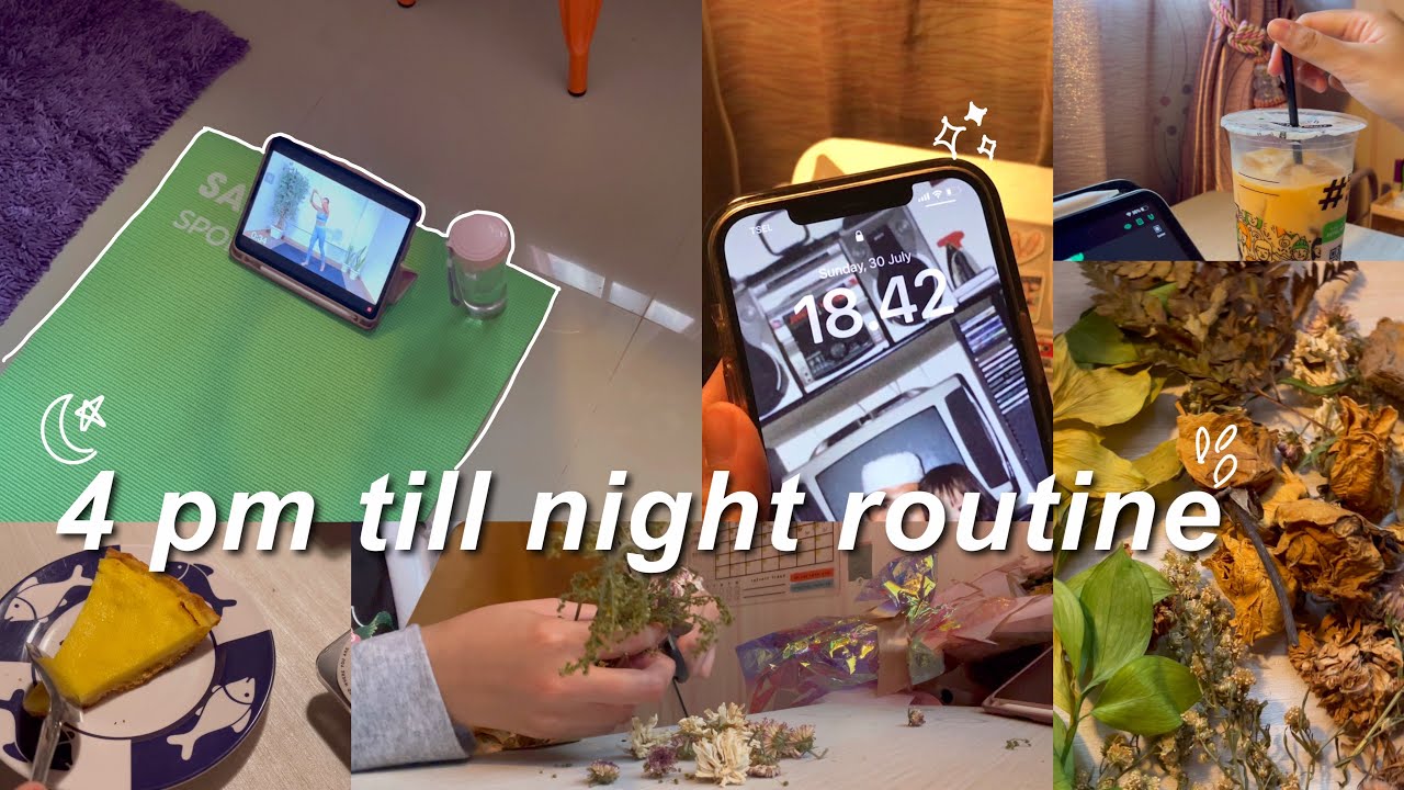 My night routine | night skincare routine, exercise, etc 🌜🥧