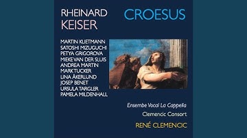 Croesus, IRK 4, Atto I: Entré von Harlekinen