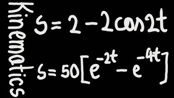 Kinematics, Cambridge Add Math Book, Ex16.1, Q8 and Q9