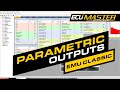Configuring EMU Classic Parametric Outputs | ECUMaster USA