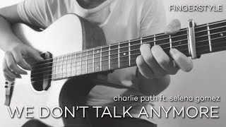 Video thumbnail of "CHARLIE PUTH ft. SELENA GOMEZ We Don't Talk Anymore (Fingerstyle) | Alyza"