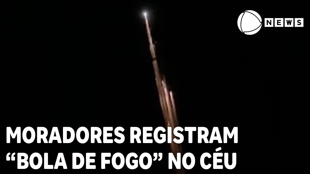 Moradores do Nordeste registram “bola de fogo” no céu