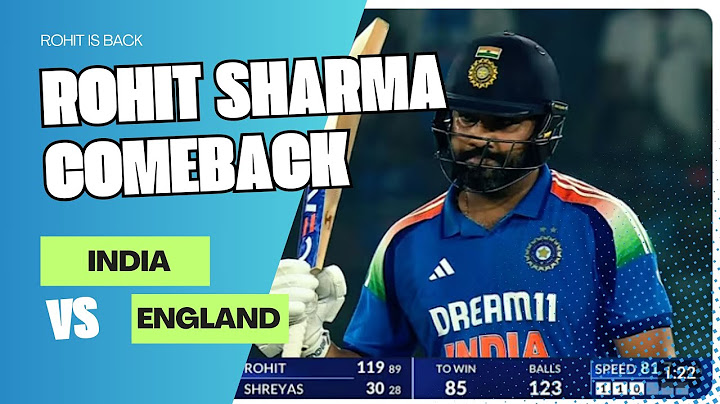 IND vs ENG: Rohit Sharma smashed 119 (90) with a SR of 132 in 2nd ODI ! Hitman is Back