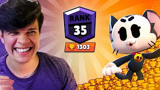 KIT 1303 🏆 e meu PRIMEIRO RANK 35! - Brawl Stars