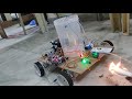 Fire fighting robot with rf and bluetooth