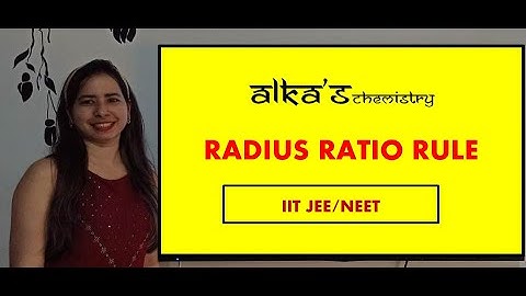 Solid State Lec 16 || Radius Ratio Rule || JEE/NEET