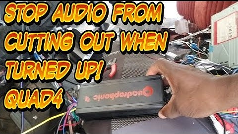 Sound cutting in and out when audio volume is high.
