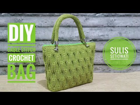 TUTORIAL MEMBUAT TAS RAJUT JINJING INSTAN || HANDBAG CROCHET. 