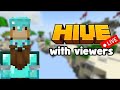 Playing bedrock hive with viewers