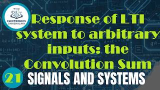 Response of LTI system to arbitrary inputs: the Convolution Sum