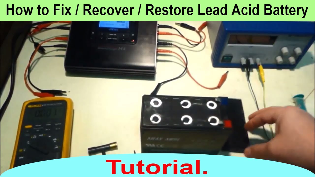 Easy way how to Fix / Recover / Refill and Restore Lead Acid Battery