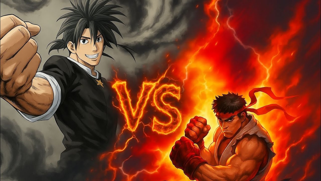 Suiryu VS Ryu hand to hand fight in Mugen Jump Force 