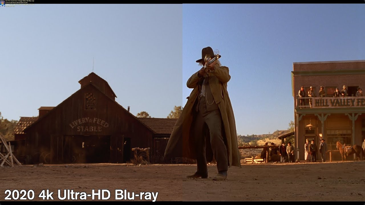 Back to the Future Part III - 4k/Blu-ray Comparison