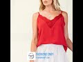 Laced Textured Poly Woven Camisole
