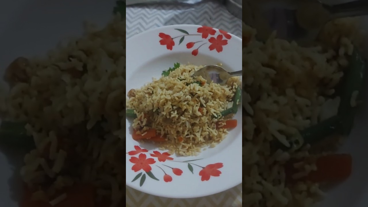 veg rice Easy to beginners 😻 