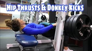 My #1 FAVE booty workout | Hip Thrusts & Donkey Kick Workout