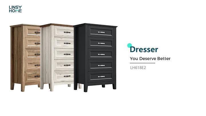 LINSY HOME LH618E2 5 Drawers Dresser Instruction