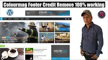 Wordpress ColourMag Theme Footer Credit Remove 100% Working Method 2020 ! Copyright Footer Remove.