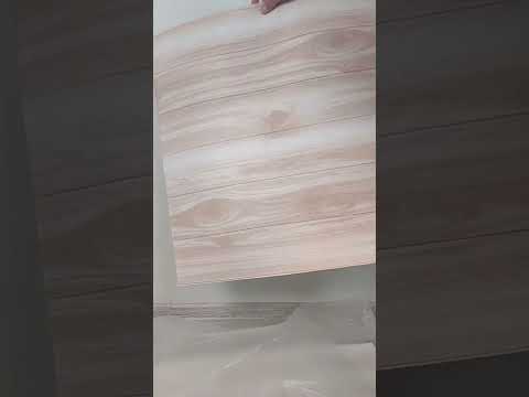 ПВХ панель самоклеющаяся 3D «Серое дерево» 70х70 5шт SFG-036, видео 1