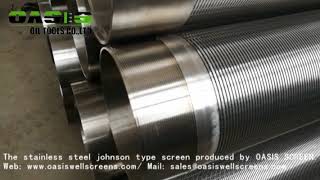 wire wrapped screen wire slot screen wedge wire screen for well filter