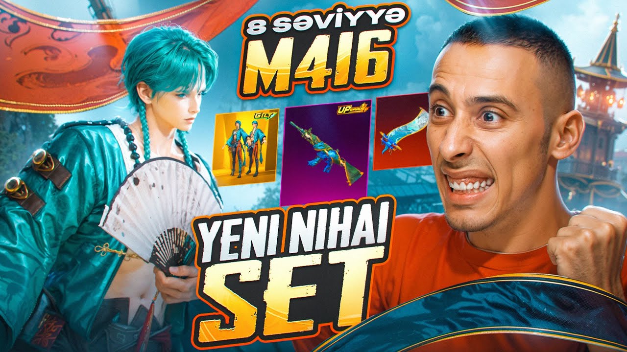 YENİ NİHAİ SET / 8 SƏVİYYƏ M416 RƏQİBLƏRİ KOR EDİR - PUBG MOBİLE