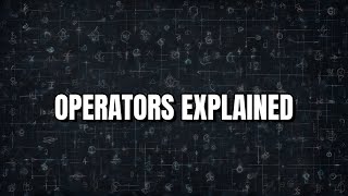 Operators &amp; Expressions Explained Line by Line | Python for ML #03