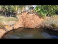 The Project To Eliminate The Pond In Just One Day Was A Success Use Mini Dozer Komatsu D20p The Project To Eliminate The Pond In Just One Day Was A Success Use Mini Dozer Komatsu D20p
