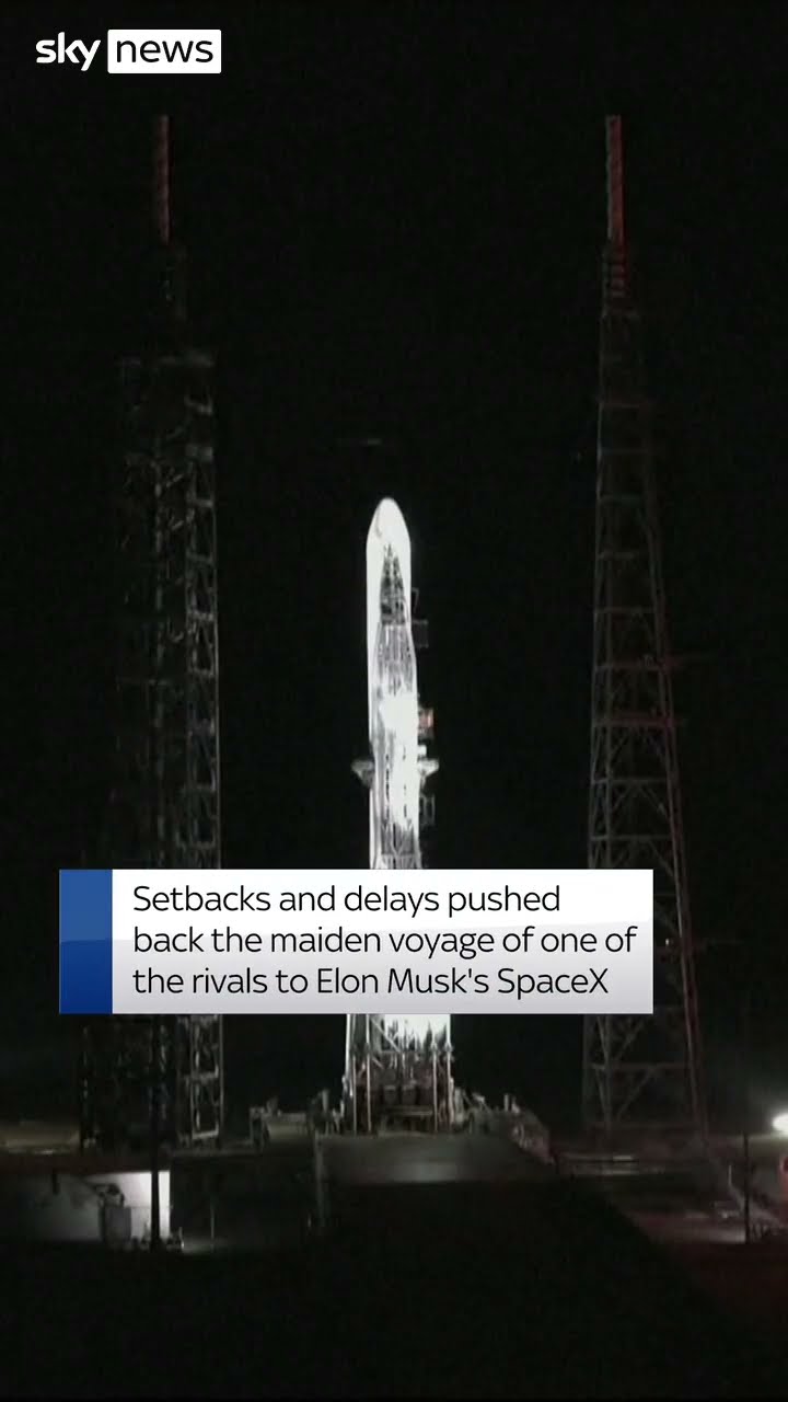 Why was Bezos’s rocket launch delayed?