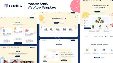 Saaslify X - SaaS Webflow Template | BRIX Templates