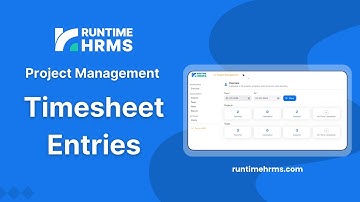 View & Edit Timesheet Entries - Project Management in Runtime HRMS & Payroll Software