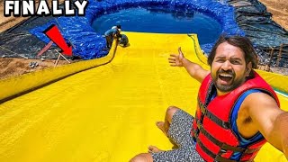 Finally Biggest water slide in Complete...🥹l Personal water park lbpart-3 l DAY 47