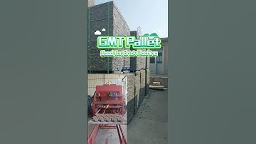 In the use of brick paving machines, GMT pallets are more durable than bamboo pallets #gmtpallet