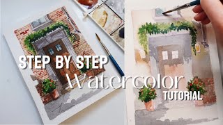 Step by Step color shading watercolor painting tutorials #art