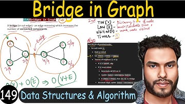 149 -  Bridges (Cut Edges) in Graph | Find Bridges using Tarjan