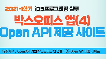 Swift 강좌 12-4 : 박스오피스앱(4)-Open API 제공 사이트