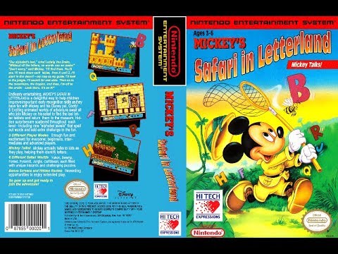 Mickey's Safari in Letterland, Video Game, Video, Game, NES, Dendy, 8 ...