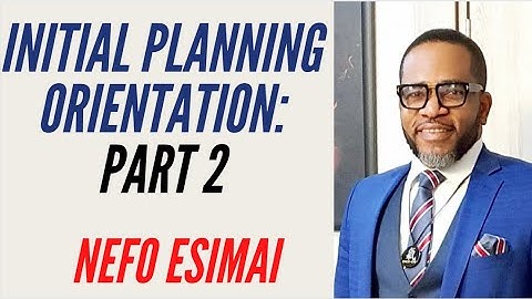 INITIAL PLANNING ORIENTATION  (IPO) PART 2 - NEFO  ESIMAI: LABUENA VIDA MASTERMIND MENTORSHIP IPO