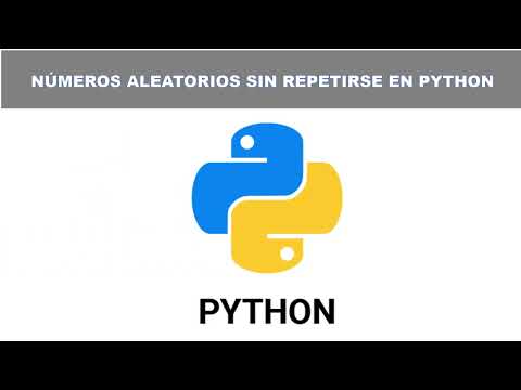 CREAR NÚMEROS ALEATORIOS EN PYTHON SIN REPETIRSE