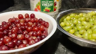 How to clean grapes to remove pesticides and to keep fresh longer