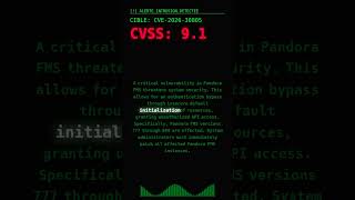 Critical Pandora FMS Auth Bypass: CVE-2026-30805 #Shorts #patchnow