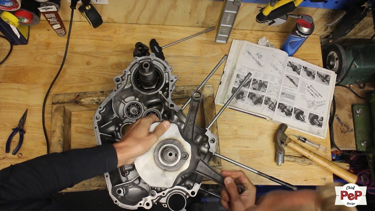 Yamaha XV 750 gearbox assembly