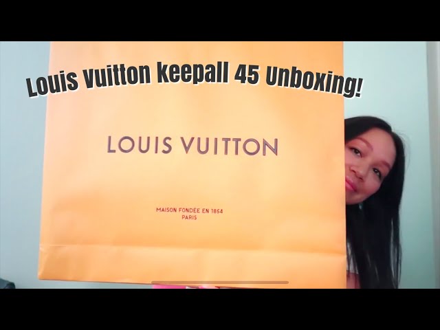 Louis Vuitton ECLIPSE Keepall Bandouliere (Review + Unboxing + Try On) 45  Monogram - Virgil Abloh 