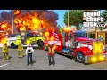 GTA 5 Tow Truck Responding To & Fighting A Structure Fire