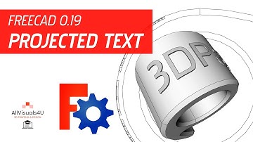 👌 FreeCAD Curves Workbench - Project Text Perpendicular To Surface
